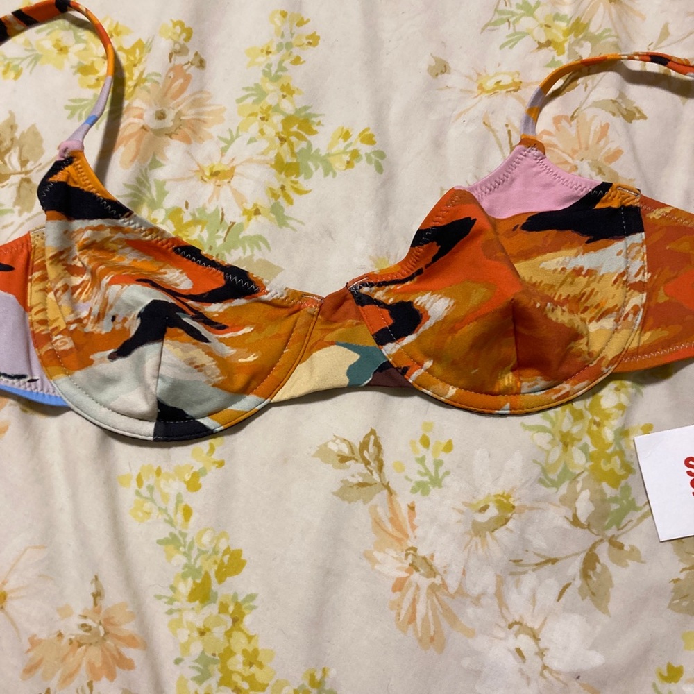 solid & striped the ginger swim top small